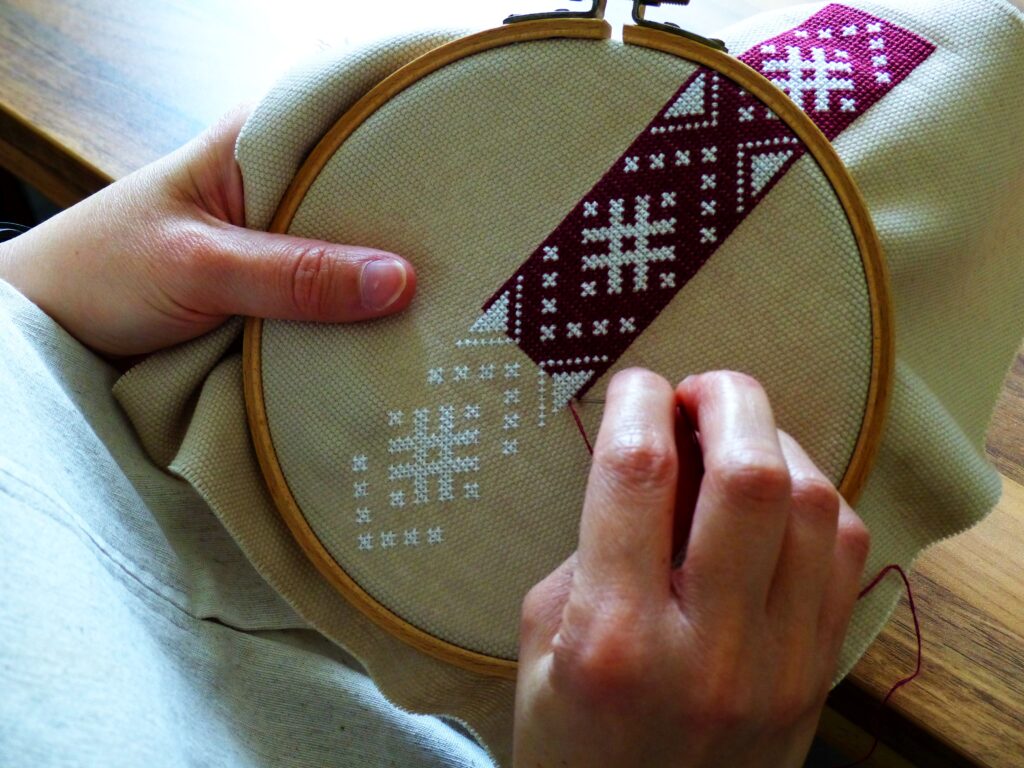 Broderie au point de croix